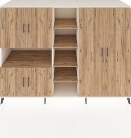 Resim Kronos Dolap 13 Raflı 6 Kapaklı 220x59x163 Aytaşı-çam Aytaşı-çam 