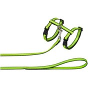 Resim Pet Style Reflektörlü Fosforlu Kedi Göğüs Tasması Yeşil 