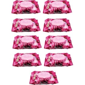 Resim 9 Paket Red Rose Islak Havlu Mendil 90 Adet Kapaklı Gül Kokulu 