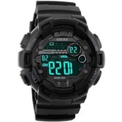 Resim Yingfu Skmeı 1243 Erkek Spor Saati: Çift Zaman, Kronometre, Geri Sayım, Alarm, 5atm Su Geçirmez, Siyah Ve Mavi Renkli Çok Renkli 