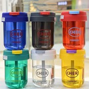 Resim Yaratıcı Mini Tonton Kupası Sızdırmaz - Sızdırmaz Plastik Pipetli Kupası - Öğrenci Yüksek Görünümlü Sevimli Taşınabilir Küçük Tonton Kupası, 5 Renk Mevcut 