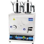 Resim Mizan 40 Lık Elektrikli 30 Litre 2 Demlikli Çay Kazanı Hediyeli 