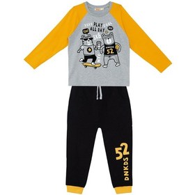 Resim Denokids Play Allday Erkek Çocuk T-shirt Pantolon Takım Çok Renkli 