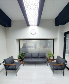 Resim Safir Balkon-bahçe-kafe Çay Seti Koltuk Oturma Takımı-oturma Grubu Siyah 