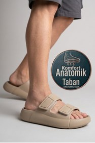 Resim Oregon Shoes Feelup Comfort Taban Eva Erkek Plaj Havuz Deniz Günlük Cırtlı Terlik Kum 