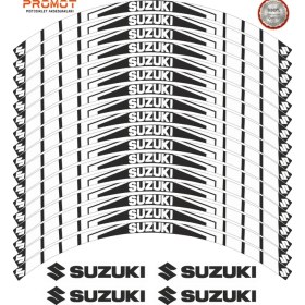 Resim Rebon Moto Design Motosiklet Jant Şeridi Suzukı Uyumlu 2 