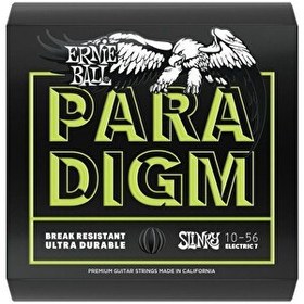 Resim Ernie Ball P02028 Paradigm 7 telli Regular Slinky 10-56 Elektro Gitar Tel Seti 