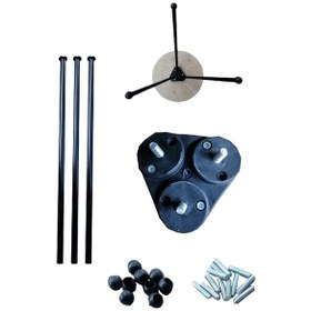 Resim 50 Cm Metal Boru Ayak Kütük Masa Orta Sehpa Zigon Ayağı 1 Adet 