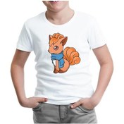 Resim Pokemon Go - Vulpix Beyaz Çocuk Tshirt 