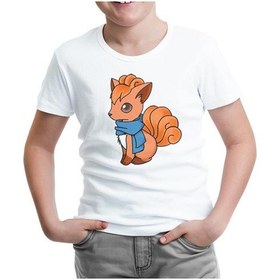 Resim Pokemon Go - Vulpix Beyaz Çocuk Tshirt 