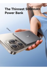 Resim Joyroom JR-PBM08 5.000 mAh 20W Hızlı Şarj Ultra Slim Metal MagSafe PowerBank 