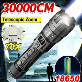 Resim El feneri, 800mAh Şarj Edilebilir Lityum Pil, USB Şarjı, Ayarlanabilir Odaklama, Hafif, Su Geçirmez Değil, Kampçılık, Balıkçılık ve Acil Durumlar için Uygun 