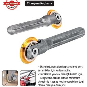 Resim Tomax Granit - Seramik Kesme Elması Saplı 22 Mm Titanium 