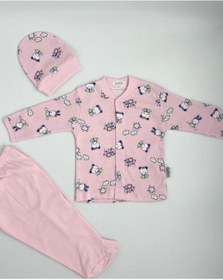 Resim Sebi Bebe Ayılı Kız Desenli Pijama Takımı TYC00660192737 