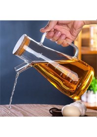 Resim Paçi 900ml Borosilikat Ölçekli Cam Yağdanlık Sirkelik Beyaz 