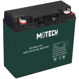 Resim Motech Akü 12v 24a Jel Elektrikli Araç Aküsü (181x77x170mm) -mt24 