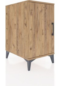 Resim Kronos Komodin 2 Raflı Tek Kapaklı 44x59x80 Çam-çam Çam 
