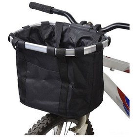 Resim Neevoyu Alüminyum Bisiklet Sepeti, Hızlı Çıkartma Fonksiyonu, 6 Kg Yük Kapasitesi, Siyah, Fırça Çubuğu Uyumlu 22-31.8 Mm Siyah 