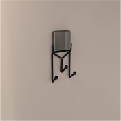 Resim Decorev Yapışkanlı Metal Yapıştırıcılı Siyah Üçlü Askı DC-5054 