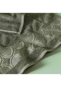 Resim Taç Butik Patagonya Pamuk Yüz Havlusu Haki 50x85 000000001500223884 Haki 