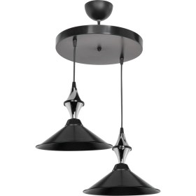 Resim Lumen İstanbul Maya Karo Siyah/krom 