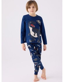 Resim Rolypoly Erkek Çocuk İndigo Pijama Takım 3428 001 