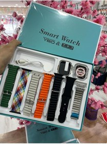 Resim xonex Akıllı Saat Y60 Ultra Plus Bluetooth Kulaklık 7 Kordon Kasa Koruma Kırılmaz Cam Hediyeli Smart Watch 
