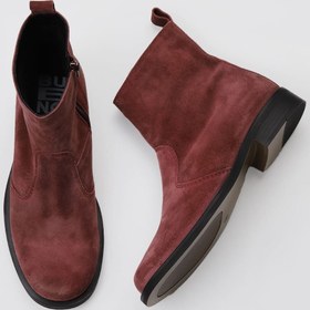 Resim Bueno Shoes Bordo Süet Kadın Düz Bot 01wv8603 