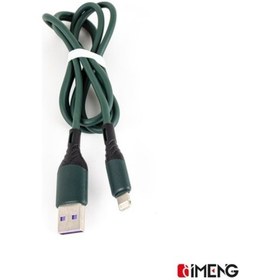Resim Imeng 6A Usba To Lightning Data Ve Hızlı Şarj Kablosu Ml60 Yeşil 