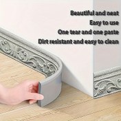 Resim 3D Kendinden Yapışkanlı Su Geçirmez Duvar Sticker Rulosu - Katlanabilir, Kir Dirençli ve Temizlemesi Kolay, Ev Dekoru, Köşe ve Çerçeveler için Çok Yönlü Duvar Desenleri, Taban Çıkartmaları | Çok Renkli Seçenekler, Su Geçirmez Duvar Kağıdı, Köşe Boşluğu Doldurma, Dekoratif Duvar Sanatı, Kolay Temizlenebilir Malzeme 