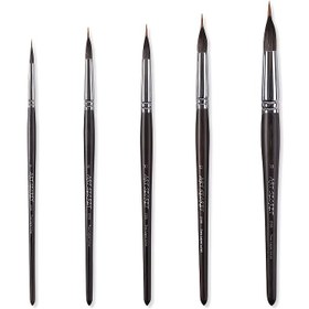 Resim Su boyası ve akrilik gouache için sanatçı detaylı liner fırça - İnce uç nylon ve bambu tasarımı, ergonomik kolu, at, metin ve uzun metin sanat projeleri için ideal, sanatçı boyama aracı|Ergonomik boyama fırçası|Dayanıklı yapı 