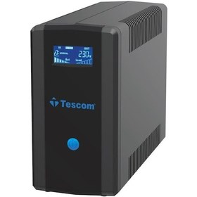 Resim TESCOM LEO+ 1200 VA (2x12V 7AH Akü) Line Interactive 5/10 dk UPS 