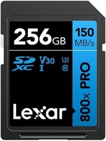 Resim Lexar 256GB 800X SD UhsI V30 150MB/S Hafıza Kartı 