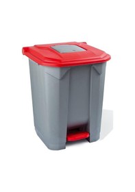 Resim Planet Kırmızı Pedallı Çöp Kovası 50 Lt 1 Ad Kırmızı 