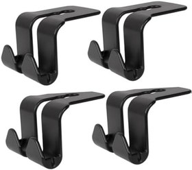 Resim VALICLUD 4adet Lü Arka Koltuk Baş Desteği Kancası Çok Fonksiyonlu Araç Askısı Güvenli Ve Dayanıklı Malzeme Pratik Depolama Çözümü 