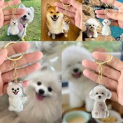 Resim 1 Adet Şeffaf Evcil Hayvan Tüyü Saklama Kutusu & Anı Şişesi - Snap Kapaklı, Sevimli Shiba Inu, Pomeranian, Samoyed, Corgi veya Kabarık Arkadaş Tasarımlı - Dayanıklı Köpek/Kedi Tüyü Organizatörü, Ev Dekoru - Pet Severler İçin Mükemmel Yavru Doğum Günü veya Veda Hediyesi, Oyuncul Köpek Tasarım, Altın Tonlu Halka Bağlantılı 