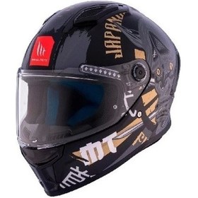 Resim Mt Helmets Stınger 2 Krt B9 Motosiklet Kaskı Mat Siyah 