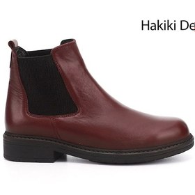 Resim Gönderi R Bordo Antik Kauçuk Taban Hakiki Deri Chelsea Bot Bordo 