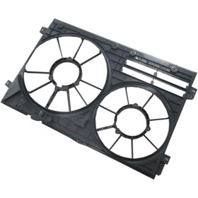 Resim FAM Skoda Octavıa- 05/09; Radyatör Ve Klima Fan Davlumbazı Boş Gövde (ÇİFTLİ) (300W 363MM) 1k0121205ad 