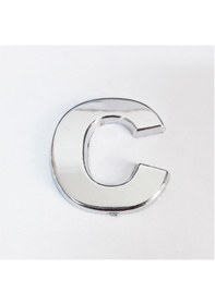 Resim Periboia C Harfi Villa Tipi Krom Yapışkanlı 9 Cm Harf 