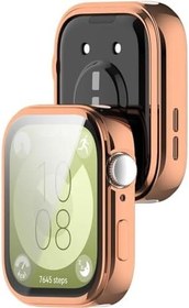 Resim CONSTRAIN - Huawei Watch Fit 3 Silikon Parlak Renkli Ekran Koruyuculu Kasa Koruyucu (Fit/Fit 2 ile Uyumlu Değildir) - Pembe 