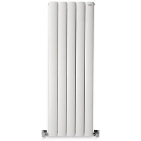 Resim 1200 x 395mm Lilac Yüksek Isı Kapasiteli Dekoratif Dikey Beyaz Alüminyum Radyatör 