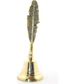 Resim Büro Ev Ofis Dekoru İçin Hediyelik Pirinç Model El Çanı 