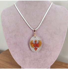 Resim El Yapımı 3d Baskı Anka Kuşu Heykeli 562 Krem 