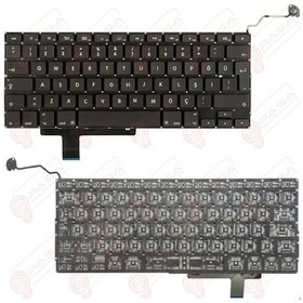 Resim Macbook Pro Uyumlu A1297 Klavye Tuş Takımı Tuş Seti Siyah Türkçe 