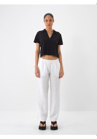 Resim Xint Siyah Pamuk Dokulu Oversize Tişört 602339 