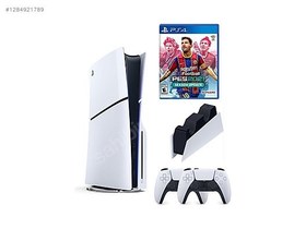 Resim Sony Playstation 5 Slim CD'Lİ + 2.KOL + Şarj İstasyonu + Pes 21 