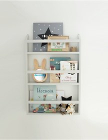 Resim decomira Montessori Çocuk Odası Eğitici Kitaplık 3 Raflı 