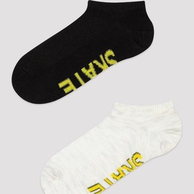 Resim Erkek Çocuk Skate 2'li Suba Çorap Çok Renkli 