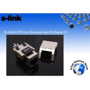 Resim S-Lınk SL-KS65 Utp Cat6 90 Derece 3u Keystone Jack 